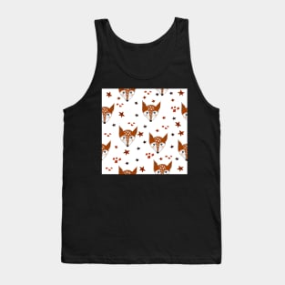 Fox Pattern Tank Top